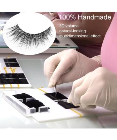 Handmade Lashes Clear Band Wispy False Eyelashes Natural Look 3D Faux Mink Lashes Wispies Natural Fake Lashes Cat Eye Strip Eyelashes Pack - Buy Online on GoSupps.com