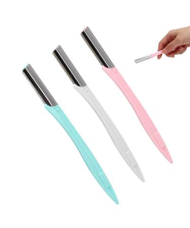 Buy Sonew 3Pcs Portable Eyebrow Trimmer Kit - Stainless Steel Hair Remover for Women | Foldable Brow Shaper & Facial Hair Shaver - International Shipping Available - Buy Online on GoSupps.com