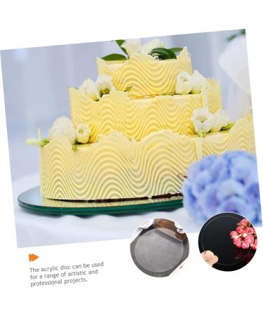 TEHAUX Acrylic Panels Clear Round Acrylic Sheet Cake Pan Key Fob Clear Acrylic Circle Rounds Acrylic Cake Disc Glass Plate Transparent 30.00X30.00X0.30CM - Buy Online on GoSupps.com