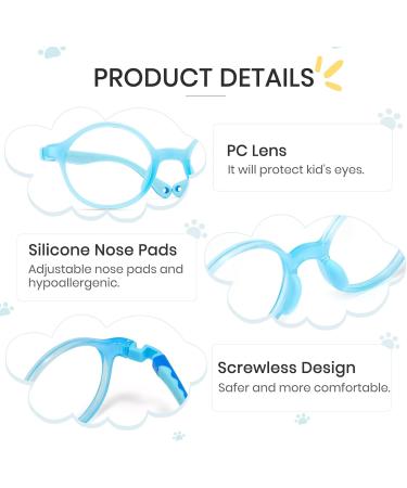 Cyxus Kids Blue Light Filter Glasses | Non-Prescription Ultem | Lightweight Gaming PC Glasses for Boys & Girls - Buy Online on GoSupps.com