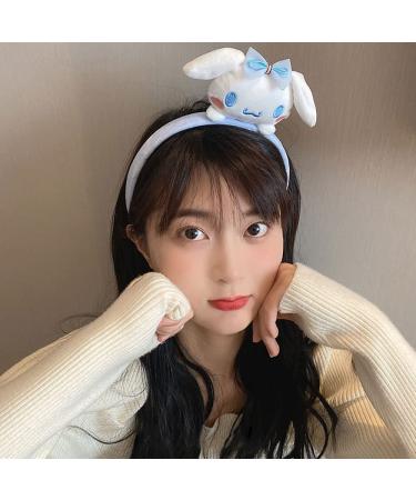 Kawaii Spa Headband for Washing Face | Cute Hairband for Makeup - Blue | Women's Girls' Party Costume Accessories - Buy Online on GoSupps.com