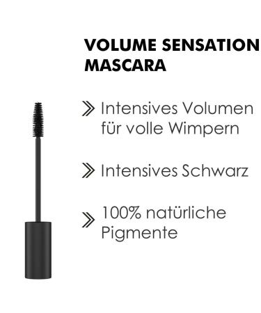 Buy Sante Natural Cosmetics Volume Sensation Mascara Extra Black - Vegan Organic Almond Oil Sensational Eyelash Volume | 12ml - Buy Online on GoSupps.com