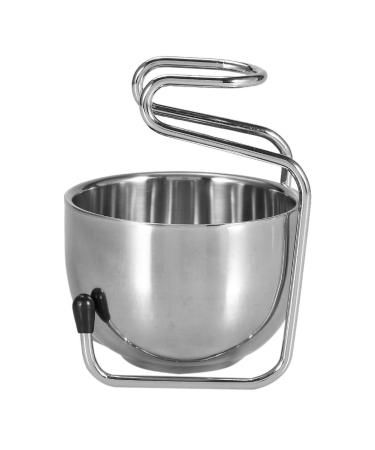 Shaving brush razor stand holder stainless steel shaving bowl soap cup care set