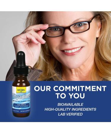 Natural Balance Thyadine Drops 150mcg - Bioavailable Colloidal Iodine Supplement for Maximum Absorption - 0.5oz - Buy Online on GoSupps.com