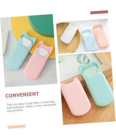 Angoily 3 Boxes Soap Flakes Portable Soap Sheets Travel Soap Sheets Mini Soap Hand-washing Soap Slices Foam Travel Soap Slices Hand Washing Soap Slices Clean Hand Travel Size Abs - Buy Online on GoSupps.com