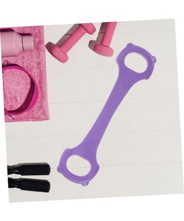 Yoga Tension Belt & Resistance Bands Set - Home Gym Workout Equipment for Flexibility & Strength Training - TPE Purple - Buy Online on GoSupps.com