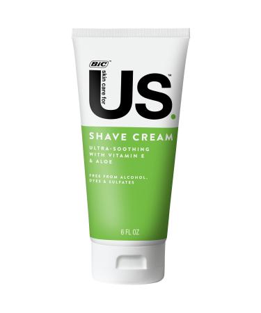BIC US Shaving Cream For Men and Women With Aloe Vitamin E and Argon Oil For a Smooth Shave 1-Count 1 Count (Pack of 1) Shave Cream