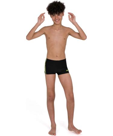 Buy Speedo Boys Boomstar Splice Aquashort 152 - Black/Yellow | International Shipping Available - Buy Online on GoSupps.com