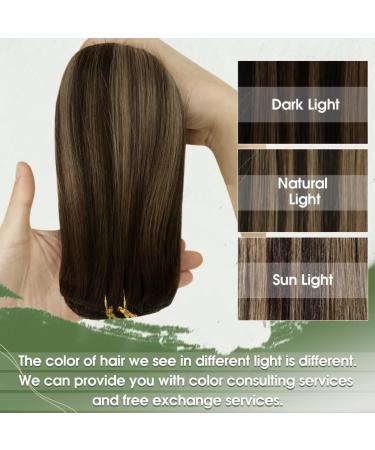 Hetto Real Hair Clip-In Extensions Ombre #2/8/2 - Remy Hair Recovery 45 cm | Hot Sales Product - Buy Online on GoSupps.com