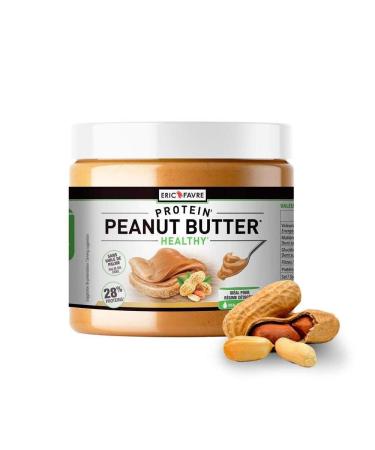 Peanut Butter - Peanut Butter - 100% Natural & Smooth | High in Protein - For Ketogenic Diet | No Sugar Added - No Palm Oil | 450g Jar - French Laboratory Eric Favre