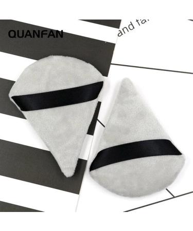 Powder Puff Triangle | Super Soft Face Body Loose Setting Powder Puff Set of 6 - Multipurpose Powder Puff with Strap Makeup Tool Frifer Grey - Buy Online on GoSupps.com