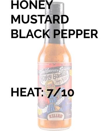 Torchbearer Sauces Honey Badger Honey Mustard Hot Sauce 5 oz. - Buy Online on GoSupps.com