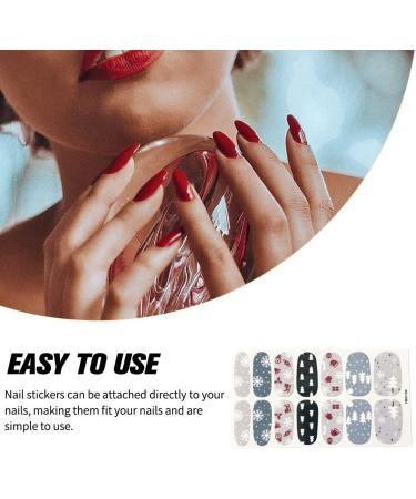 dijiusidy Nail Art Stickers Self-Adhesive Fingernail Decal with Strap Glue DIY Art Decor Full Cover Manicure Kits for Women Girls YMX196 - Buy Online on GoSupps.com