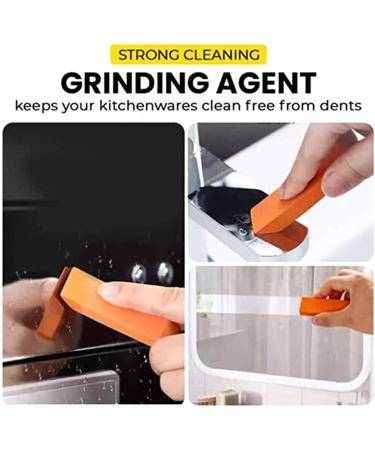 Stainless Steel Stain Eraser Stainless Steel Decontamination Artifact Eraser Glass Rust Remover Rubber for Steel Stainless Surface Kitchen (Color : 1pcs) - Buy Online on GoSupps.com