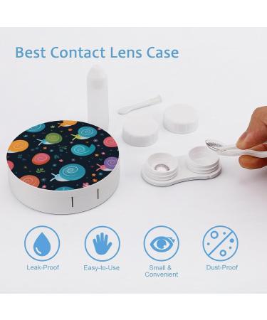 Kawaii Snails Contact Lens Case with Mirror - Cute & Portable Travel Kit for Eye Care - Buy Online on GoSupps.com