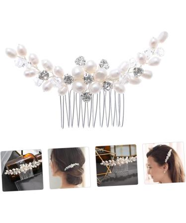 FRCOLOR Rhinestone Bridal Comb Bride Headpieces for Wedding Hair Teasing Comb Floral Headpiece Bridal Hair Combs Wedding Hair Clip Rhinestone Headpiece Honey Brows Accessories Crystal Abs - Buy Online on GoSupps.com