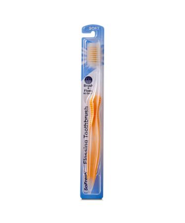 Sofresh Flossing Toothbrush Bundle - 6 Adult Soft Varieties with Xylitol Dental Floss - Buy Online on GoSupps.com