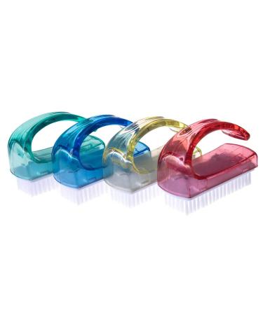 SIDCO Nail Brush Set - 4 Hand Washing Brushes with Handle | Effective Hand & Finger Cleaning Tools for a Sparkling Clean - Buy Online on GoSupps.com