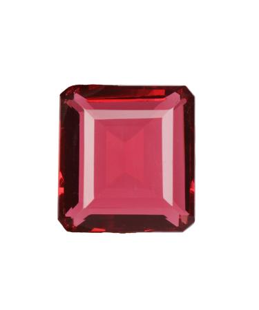 REAL-GEMS 105.05 Ct Pink Tourmaline Emerald Shaped Healing Crystal