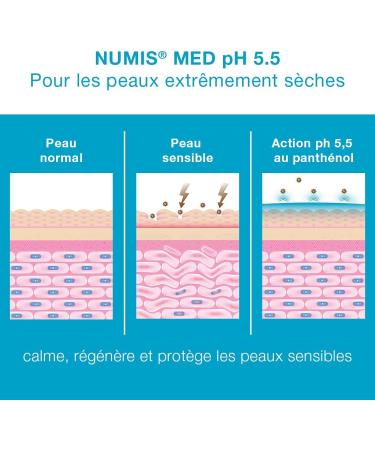 numis med Moisturizing Lotion ph 5.5 - soothing body lotion for very sensitive and delicate skin - vegan free from silicones parabens and mineral oil - milk (6x 200ml) - Buy Online on GoSupps.com