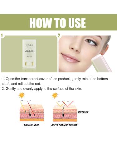 SPF 50+ Face Moisturiser Suncreen Stick - Sun Cream for Face Body - UVA/UVB Protection Sunscreen - Matte Sun Stick Non-Greasy & No White Cast - Light Breathable Freshing Waterproof(0.63OZ) - Buy Online on GoSupps.com