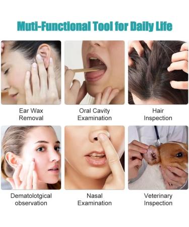 Ear Wax Removal Kit with 1080P Camera - 8 Pcs Ear Cleaner Set for iPhone Android - Black - Buy Online on GoSupps.com