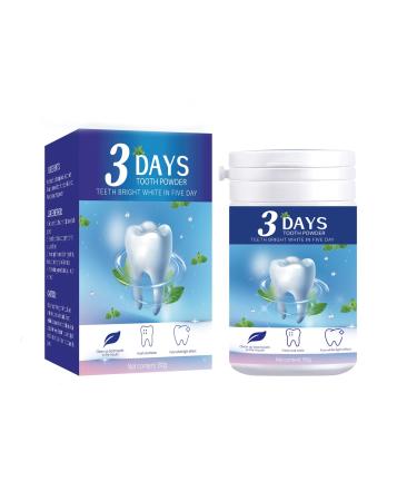 3 Days Tooth Powder Teeth Whitening Powder Remineralizing Tooth Powder for Sensitive Teeth Stain Remover Tooth Polisher Tooth Paint Brightens and Strengthens Enamel in 5 Days 2.82 Ounce (Pack of 1)