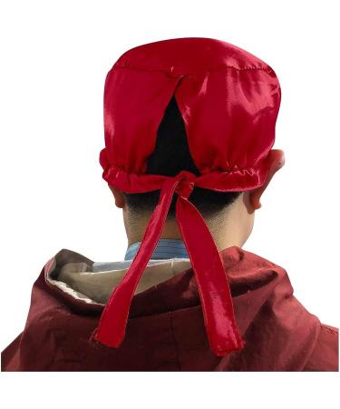 Adjustable Mifelio Scrub Cap - Red | Cotton Sweatband for Women & Men - Buy Online on GoSupps.com