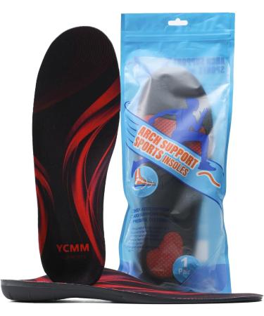 YCMM Heavy-Duty Orthotic Insoles for Plantar Fasciitis Relief - High Arch Support Inserts for Men & Women - Comfort for Flat Feet - Ideal Work Boot Insoles - Size M (Men 9-10.5/Women 10-11.5 - Buy Online on GoSupps.com