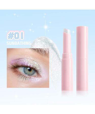 Jelly Glaze Eyeshadow Stick Crystal Clear Jelly Eyeshadow Shine Stick Multifunctional Makeup Accessory for Daily Use for Women Mothers and Daughters 01 - Buy Online on GoSupps.com