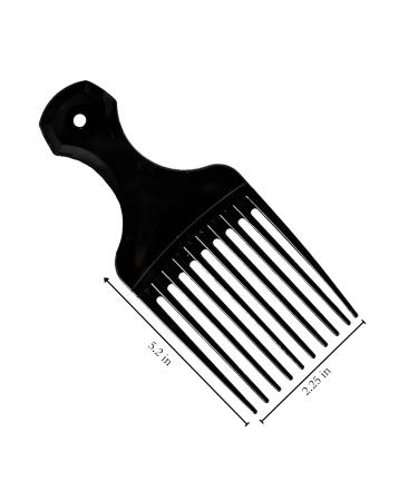 4 Pack 5.25 Inch Plastic Hair Pick Combs - Wide Tooth Afro Lift Picks for Styling, Lifting, and Detangling - Ideal for Long Curly, Thick Hair, Wigs, and Beards - Men & Women - Buy Online on GoSupps.com