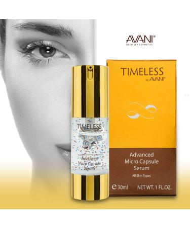 Timeless by AVANI Nutritive Face & Eye Micro Capsule Serum with Dead Sea Minerals & Plant Extracts | Vitamin A, C & E | Smooth & Hydrating Formula - 1 fl. oz - Buy Online on GoSupps.com