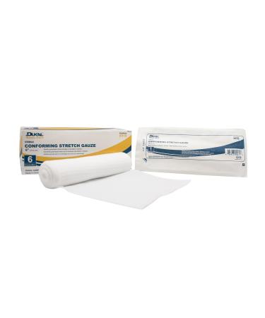 Dukal 8516 Basic Care Conforming Stretch Gauze Bandage 6" Sterile