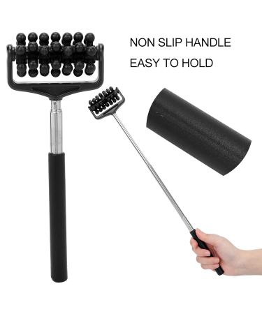 Back Massage TeleskoProll Device - Portable Massage Stick for Body Relief | Ideal for Men & Women - Comfort & Care in Black - Buy Online on GoSupps.com