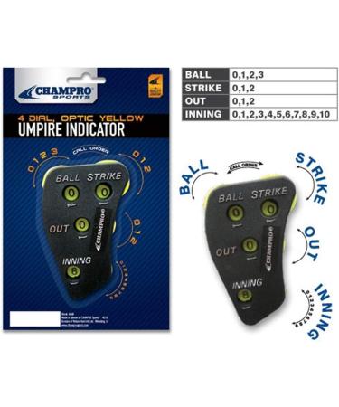 Champro Umpire Indicator - 4 Dial Black | Official Umpire Gear - Buy Online on GoSupps.com