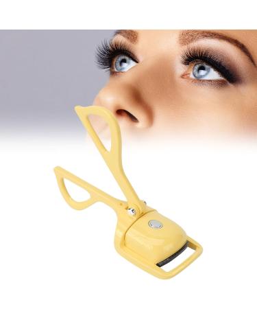 Qukaim Electric Lash Curler Electric Lash Curler Portable Heated Eyelash Curler Rechargeable 3 Gears Temperature Adjustable Yellow - Buy Online on GoSupps.com