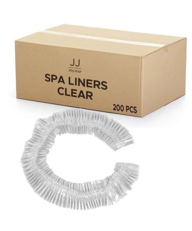 JoyJour Basics Spa Liners  Clear  Fit All Pedicure Spas  Disposable Pedicure Liners  200 pcs (Clear)