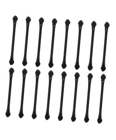 FOMIYES 30pcs Double Ended Eye Shadow Stick Disposable Sponges Eyebrow Brush Applicator Lip Gloss Disposable Sponge Head Eyeshadow Makeup Blending Sponge Eyeliner Brush