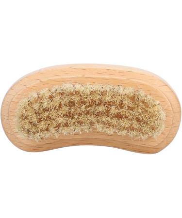 Demeras Wooden Foot 9x5x5 natura Beech Double Sided Nail Brush Remove Dead Skin Cutin Nail Brush Manicure Tool - Buy Online on GoSupps.com