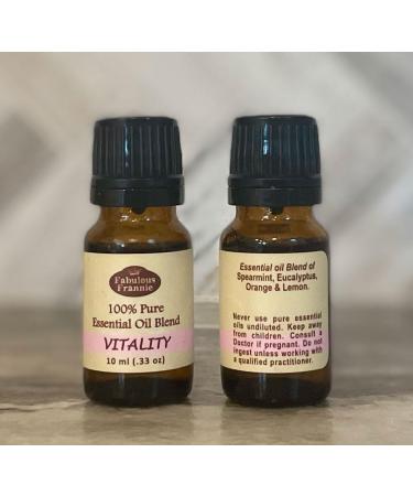 Buy Fabulous Frannie Vitality Essential Oil Blend 100% Pure Spearmint Eucalyptus Orange & Lemon 10ml (Pack of 1) International Shipping Available - Buy Online on GoSupps.com