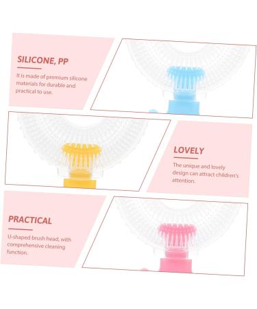 Minkissy 18 STK U-Shaped Manual Toothbrush for Children - Ideal for Girls Easy Cleaning International Shipping - Buy Online on GoSupps.com