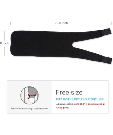 Sciatica Pain Relief Compression Sleeve for Thigh & Hamstring | Arthritis & Muscle Support - Buy Online on GoSupps.com