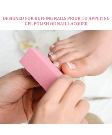 ForPro Pink Pedicure Block 100/180 Grit Three-Sided Nail Buffer 15-Count Pack - 3.5L x 1W x 1.25H - Professional Quality Pedicure Tool - Buy Online on GoSupps.com
