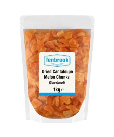 Dried Cantaloupe Melon Chunks (Sweetened) 1kg by Fenbrook