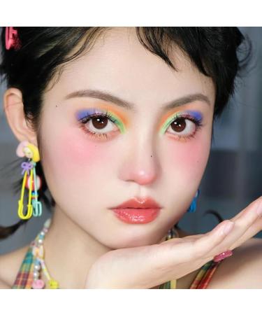 Rainbow Eyeshadow Palette - High Pigmented Colorful Eyeshadow Palette Black Red Blue Matte Eyeshadow Palette Professional Eyeshadow Cruelty-free Makeup Palette - Buy Online on GoSupps.com