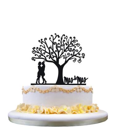 Lesbian Mrs & Mrs Wedding Cake Topper