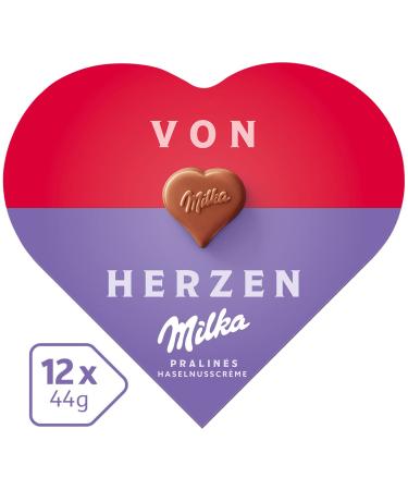 Milka I Love Milka Chocolates 12 x 44g - Nut-Nougat Cream in Alpine Milk Chocolate - International Shipping Available - Buy Online on GoSupps.com