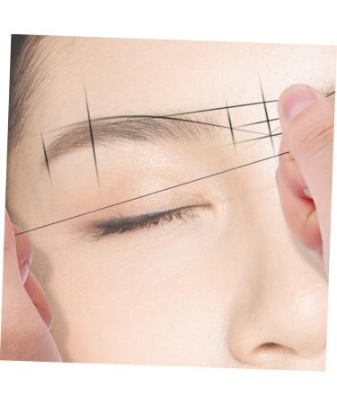 Hemoton 2pcs Ink Eyebrow Powder Stamp Kit Eyebrow Permanent Stencil Wire Ruler Eyebrow Line Simple - Buy Online on GoSupps.com