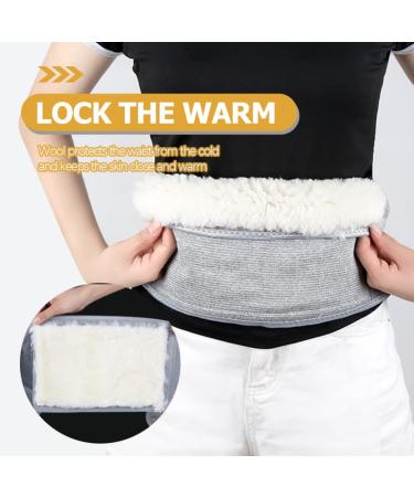 GLEAVI Wool Warm Uterus & Lumbar Support Belt for Women & Men | Adjustable Waist Warm Belt for Back Pain Relief - Buy Online on GoSupps.com