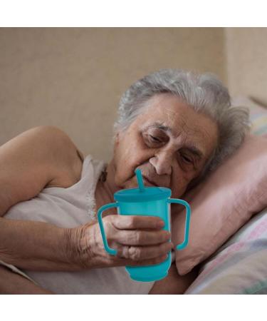 Patient Drink Cup with Straw Lid 400ML Sippy Cup for Adults Easy Drink Cup Feeder Water Diet Feeding Cups for The Elderly and Disabled Kitchen Supplies - Buy Online on GoSupps.com